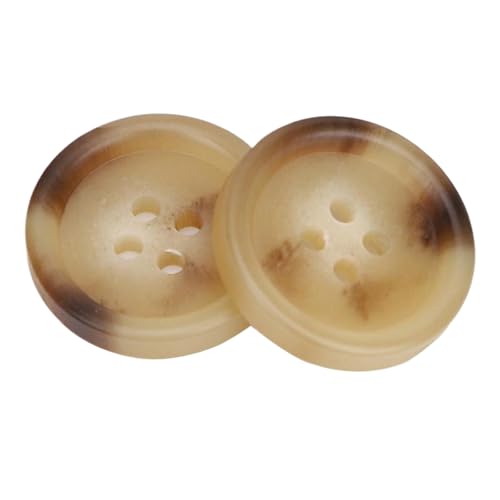 Runde Knöpfe aus Kunstharz, 4 Löcher, 15 mm bis 30 mm (11#Beige, 15 mm, 10 Stück), 10 Stück von Bfjpofi