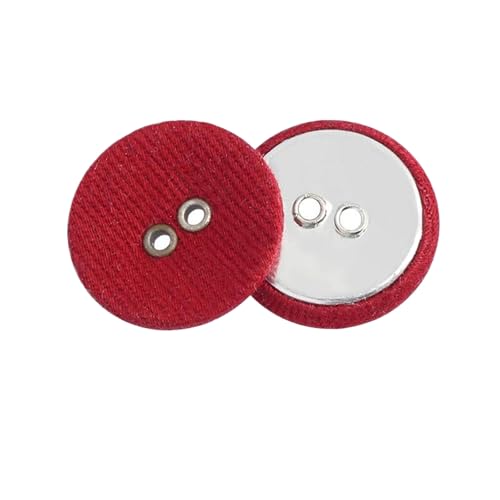 Runde Stoffknöpfe, 11 mm bis 23 mm (3# Burgunderrot, 15 mm, 10 Stück), 10 Stück von Bfjpofi