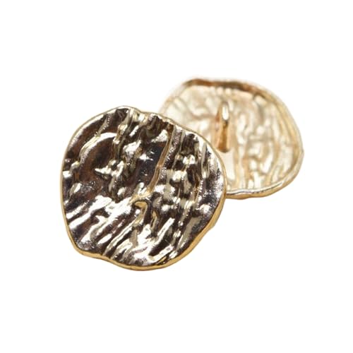 Unregelmäßige Metallknöpfe, 20 mm, 6 Stück von Bfjpofi