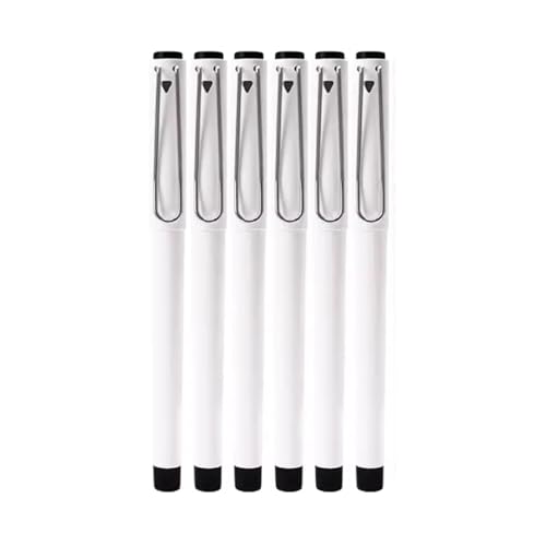 BgnEhRfL Gelschreiber, niedlicher Kugelschreiber, neutraler Stift mit Stiftspitze,schwarze Tinte, stilvoller Kunststoffschaft(6PCS) von BgnEhRfL