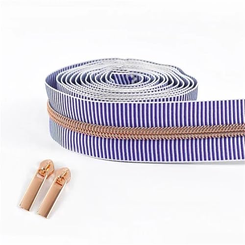 BgnEhRfL Reißverschluss, Reißverschlüsse, 5# gestreiftes Nylon-Reißverschlussband for Nähen von Taschen, Endlosrolle, Spiralreißverschluss, DIY-Kleidungszubehör for Nähen, Basteln(PurpleRoseGold) BgnEhRfL Reißverschluss, Reißverschlüsse, 5# gestreiftes Nylon-Reißverschlussband for Nähen von Taschen, Endlosrolle, Spiralreißverschluss, DIY-Kleidungszubehör for Nähen, Basteln(PurpleRoseGold) von BgnEhRfL