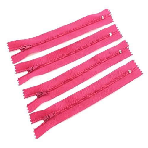 BgnEhRfL Reißverschluss, Reißverschlüsse, Geschlossener Nylon-Spiralreißverschluss, geeignet for Kleidung, Reißverschlüsse for Nähen, 2 for Nähen, Basteln(Red,30cm) von BgnEhRfL