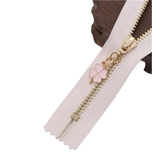BgnEhRfL Reißverschluss, Reißverschlüsse, Metallreißverschluss mit geschlossenem Ende, DIY-Taschenkleidung, Machen Sie Handtasche bunt for Nähen, Basteln(Light pink,40cm) von BgnEhRfL