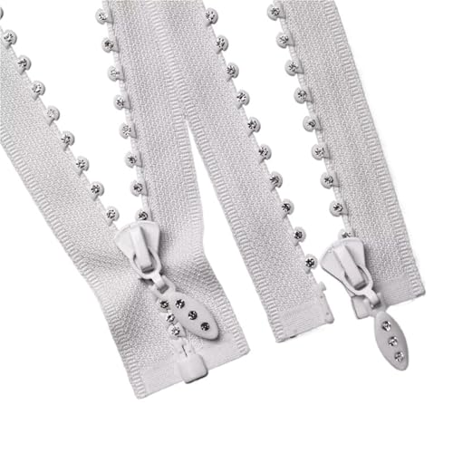 BgnEhRfL Reißverschluss, Reißverschlüsse, Strass-Reißverschluss, glänzende Diamant-Reißverschlüsse, offenes Ende for Nähen von DIY-Jacken, Taschen, Mänteln, Handarbeiten for Nähen, Basteln(White) BgnEhRfL Reißverschluss, Reißverschlüsse, Strass-Reißverschluss, glänzende Diamant-Reißverschlüsse, offenes Ende for Nähen von DIY-Jacken, Taschen, Mänteln, Handarbeiten for Nähen, Basteln(White) von BgnEhRfL