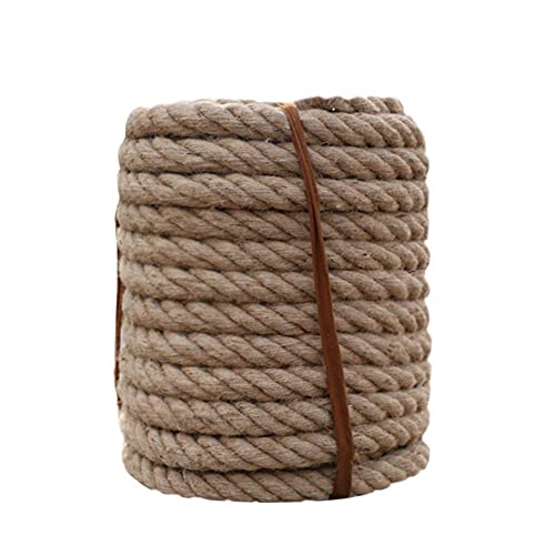 BgnEhRfL Seil, Schnur, Juteseil, Gartenschnur, Hanfseil, Terrassenseil, Juteschnur, for Marine, Heimwerkerprojekte, Handwerk, Gewerbe, Innen- und Außenbereich(12mm) von BgnEhRfL