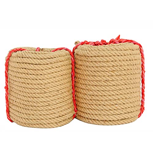 BgnEhRfL Seil, Schnur, Natürliches Juteseil, Terrassenseil, Hanfseil, Juteseil, Marine, DIY-Projekte, Basteln, Gewerbe, Innen- und Außenbereich(18mm-20m) von BgnEhRfL