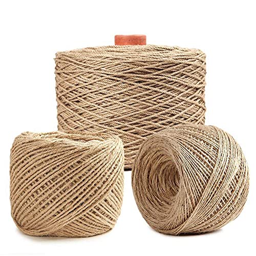 BgnEhRfL Seil, Schnur, Natürliches Juteseil, solides geflochtenes Hanfseil for Basteln/Klettern/Anker/Hängematte/Nautik/Katzenkratzbaum/Tauziehen/Dekorieren(4mm) von BgnEhRfL
