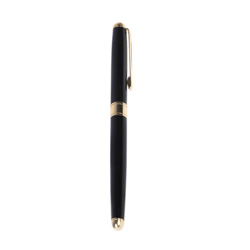 BgnEhRfL Stifte, Gelstifte, Gelschreiber Kugelschreiber Tintenroller aus Metall Flüssiges Schreiben Schreibstift for den täglichen Gebrauch(Black) von BgnEhRfL