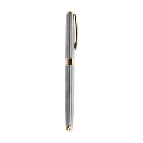 BgnEhRfL Stifte, Gelstifte, Gelschreiber Kugelschreiber Tintenroller aus Metall Flüssiges Schreiben Schreibstift for den täglichen Gebrauch(Silver) von BgnEhRfL