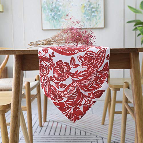 Tischdecke, Tischdecke, roter Tischläufer, Blauer Tischläufer, Tischläufer aus Baumwolle, Tischläufer for Festivals, Hochzeiten, Partys, Grillabende und den täglichen Gebrauch(30 * 200cm) Tischdecke, Tischdecke, roter Tischläufer, Blauer Tischläufer, Tischläufer aus Baumwolle, Tischläufer for Festivals, Hochzeiten, Partys, Grillabende und den täglichen Gebrauch(30 * 200cm) von BgnEhRfL