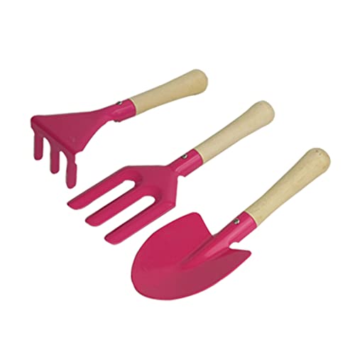 Gartengeräte, Gartenwerkzeug-Set, robuster Gartenbedarf, multifunktionale tragbare Gartenhandwerkzeuge for den Außenbereich(Pink) von BgnEhRfL