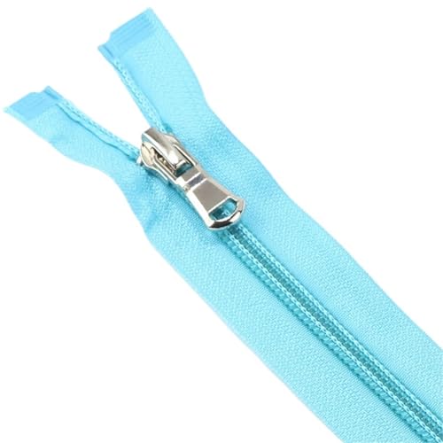 Reißverschluss, Reißverschlüsse, Nylon-Reißverschluss mit offenem Ende, 5#, for Bekleidung, Oberbekleidung, Schneiderei, Nähen, Basteln, Nylon-Reißverschlüsse, Zubehör for Nähen, Basteln(Sky blue,40CM Reißverschluss, Reißverschlüsse, Nylon-Reißverschluss mit offenem Ende, 5#, for Bekleidung, Oberbekleidung, Schneiderei, Nähen, Basteln, Nylon-Reißverschlüsse, Zubehör for Nähen, Basteln(Sky blue,40CM von BgnEhRfL