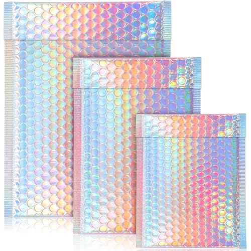 Bgtecho 50 x metallische Luftpolster-Versandtaschen von Bgtecho