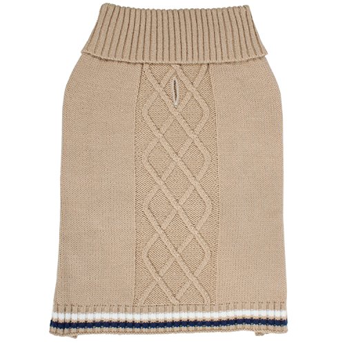 BH Pet Gear Tan – Kabel Pullover Med, Acryl, Mehrfarbig von Bh Pet Gear