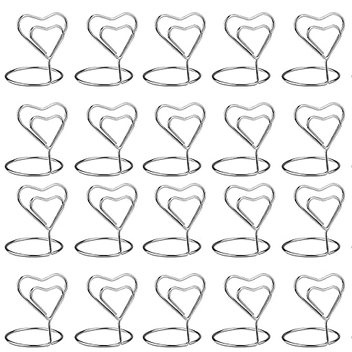 Bhina 30 Stück Herz Kartenhalter, Metall Hochzeit Platzkartenhalter, Tischkartenhalter Fotohalter, Clip Herz Kartenhalter, Silber, Für Restaurant, Hochzeit, Party, Visitenkarte, Menü, Tischnummer Bhina 30 Stück Herz Kartenhalter, Metall Hochzeit Platzkartenhalter, Tischkartenhalter Fotohalter, Clip Herz Kartenhalter, Silber, Für Restaurant, Hochzeit, Party, Visitenkarte, Menü, Tischnummer von Bhina