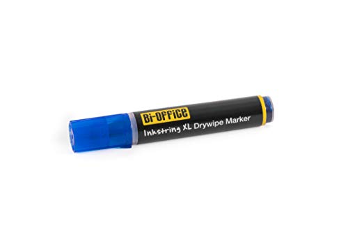 Bi-Office Inkstring XL Whiteboard Marker mit Geltinte und 3 mm Runder Spitze - Blau von Bi-Office