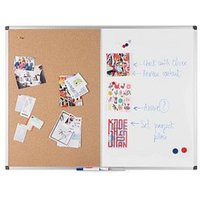 Bi-Office Whiteboard-Pinnwand MAYA KOMBI 120,0 x 90,0 cm Kork braun von Bi-Office