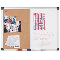 Bi-Office Whiteboard-Pinnwand MAYA KOMBI 60,0 x 45,0 cm Kork braun von Bi-Office