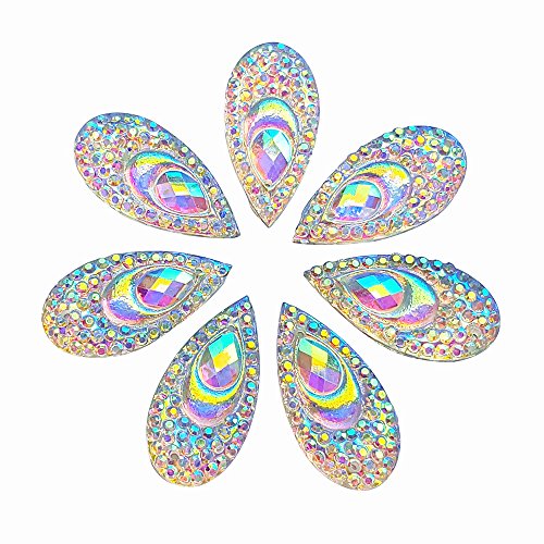 100 ab klar facettiert Tropfenform Form Sew auf Strass Crystal Gems Flatback Näh Steine Kleid Zubehör 2 Löcher 100 ab klar facettiert Tropfenform Form Sew auf Strass Crystal Gems Flatback Näh Steine Kleid Zubehör 2 Löcher von Bi.Dw.M