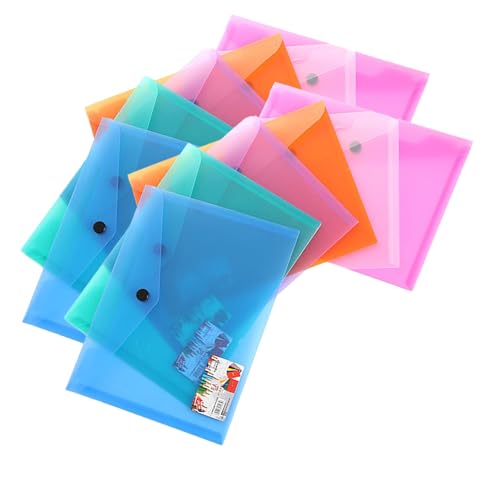 Kunststoffhüllen, Ordner für Papiere, A4, Bürobedarf und Klassenzimmer-Essentials (B) von Biaboo