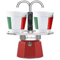 BIALETTI Mini Italia Espressokocher rot, 2 Tassen von Bialetti