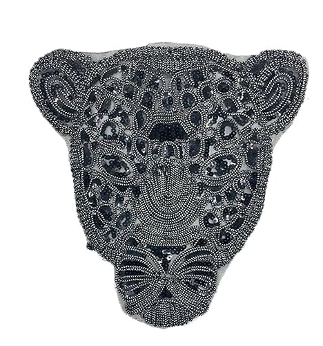 Bianriche Aufnäher mit Tiger-Pailletten, bestickt, zum Aufbügeln, Leopardenmuster, für T-Shirts, Jeans, Hüte, Taschen, DIY-Zubehör - #2 von Bianriche
