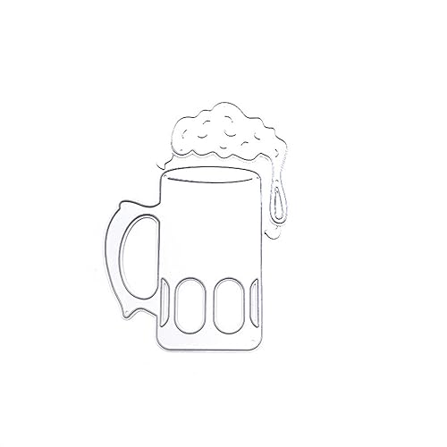 Bianriche Metall-Stanzformen Bierkrug Schablonen Vorlage Prägewerkzeug für Kartenherstellung DIY Scrapbooking Fotoalbum Dekoration von Bianriche