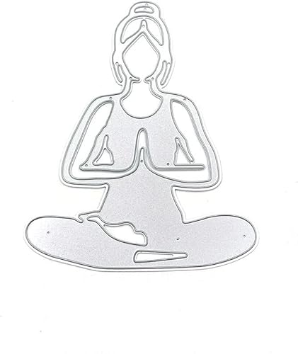 Bianriche Metall Stanzformen Schablonen Yoga Vorlage Formen Prägewerkzeug für DIY Scrapbooking Papier Handwerk Dekorativ Bianriche Metall Stanzformen Schablonen Yoga Vorlage Formen Prägewerkzeug für DIY Scrapbooking Papier Handwerk Dekorativ von Bianriche