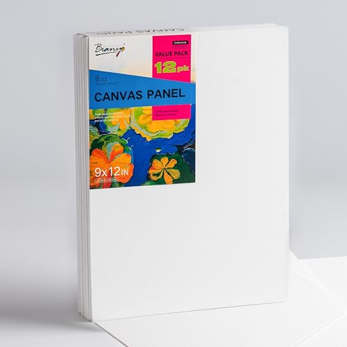 Bianyo 22,9 x 30,5 cm Leinwandpaneele zum Malen, 12 Stück, 100 % Baumwolle, dreifach grundiert und säurefrei, Kunsttafeln für Acryl- und Ölfarben, ideal für Künstler, Studenten, Hobbyisten und Bianyo 22,9 x 30,5 cm Leinwandpaneele zum Malen, 12 Stück, 100 % Baumwolle, dreifach grundiert und säurefrei, Kunsttafeln für Acryl- und Ölfarben, ideal für Künstler, Studenten, Hobbyisten und von Bianyo