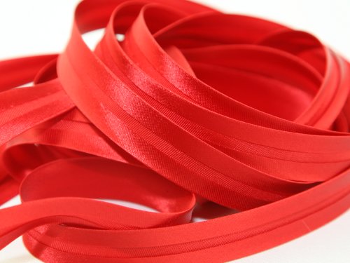 Satin-Schrägband – 25 MT Rolle – Rot 47 Satin-Schrägband – 25 MT Rolle – Rot 47 von BiasBinding