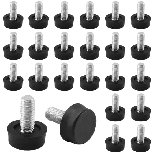 Biaungdo 24 Stück verstellbare Möbelnivellierer, M6 x 15 mm, verstellbare Nivellierfüße, zum Aufschrauben, Möbelgleiten, für Tisch, Stuhl, Schrank, Möbelbeine, Schwarz Biaungdo 24 Stück verstellbare Möbelnivellierer, M6 x 15 mm, verstellbare Nivellierfüße, zum Aufschrauben, Möbelgleiten, für Tisch, Stuhl, Schrank, Möbelbeine, Schwarz von Biaungdo