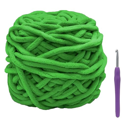 Biaungdo Chenille-Garn zum Häkeln, 100 g, braunes, weiches, dickes, flauschiges Garn, Samtgarne zum Stricken von Decken, Basteln, mit kleinen Kunststoffnadeln und Häkelnadel Biaungdo Chenille-Garn zum Häkeln, 100 g, braunes, weiches, dickes, flauschiges Garn, Samtgarne zum Stricken von Decken, Basteln, mit kleinen Kunststoffnadeln und Häkelnadel von Biaungdo