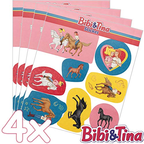 32-teiliges Sticker-Set * BIBI & TINA * als Mitgebsel, als Geschenk oder zum Basteln | Aufkleber Bilder Kinder Kindergeburtstag Geburtstag von Bibi & Tina