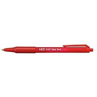 12 BIC Kugelschreiber SOFT Feel rot Schreibfarbe rot von Bic