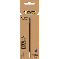 BIC Cristal Re'New Kugelschreiberminen M 3 St. blau, 3 St. von Bic