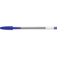 90 + 10 GRATIS: 90 BIC Kugelschreiber Cristal® Medium transparent Schreibfarbe blau + GRATIS 10 St. von Bic