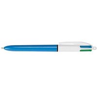 BIC 4-Farben-Kugelschreiber 4 Colours Original blau Schreibfarbe farbsortiert von Bic