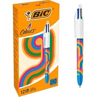 BIC 4-Farben-Kugelschreiber 4 Colours bunt, Schreibfarbe: blau, rot, schwarz, grün, 1 St. BIC 4-Farben-Kugelschreiber 4 Colours bunt, Schreibfarbe: blau, rot, schwarz, grün, 1 St. von Bic