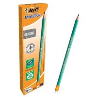 BIC ECOlutions EVOLUTION 655 Bleistifte HB grün mit Radierer 12 St. von Bic