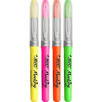 BIC Highlighter Flex Textmarker farbsortiert, 4 St. von Bic