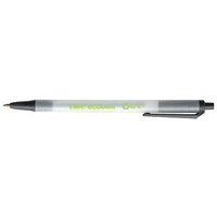 BIC Kugelschreiber ECOlutions® Clic Stic™ transparent/schwarz, Schreibfarbe: schwarz, 1 St. von Bic