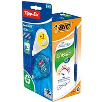 BIC Kugelschreiber-Set Atlantis Classic blau Schreibfarbe blau, 1 Set von Bic