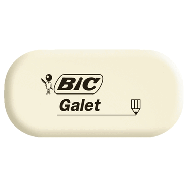 BiC Radierer GALET synthetischer Kautschuk 28 x 13 x 58 mm. von Bic