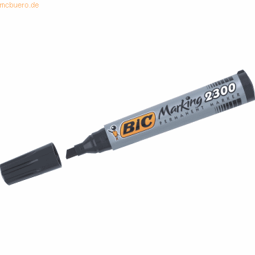 Bic Permanentmarker Marking 2300 Keilspitze schwarz von Bic