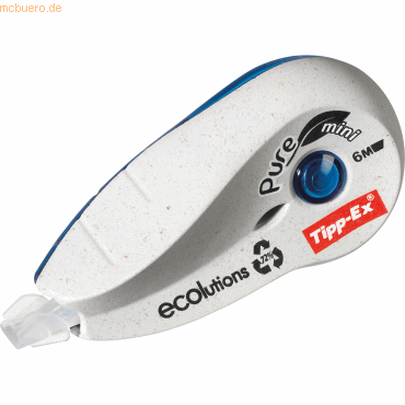 Bic Tipp-Ex Korrekturroller ECOlutions Pure Mini 918466 5mmx6m von Bic