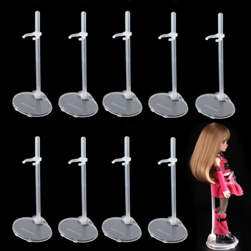 BieFuSin 10 Stück Puppenständer Unterstützung,Kunststoff Puppenständerhalter für 11 bis 13 Zoll Puppen,Transparenter Puppen Ständer Displayhalter,Verstellbarer Mini Puppenständer Puppenzubehör (10) BieFuSin 10 Stück Puppenständer Unterstützung,Kunststoff Puppenständerhalter für 11 bis 13 Zoll Puppen,Transparenter Puppen Ständer Displayhalter,Verstellbarer Mini Puppenständer Puppenzubehör (10) von BieFuSin