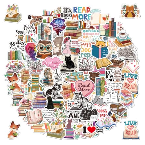 Bieiyhe 100 Stück Buch Sticker Lesen,Wasserfeste Aufkleber Outdoor,Sticker Set Aesthetic,Handyhüllen Sticker Klein,äSthetik Aufkleber Vintage,Vinyl Aufkleber Laptop für Sammelalbum Basteln Bieiyhe 100 Stück Buch Sticker Lesen,Wasserfeste Aufkleber Outdoor,Sticker Set Aesthetic,Handyhüllen Sticker Klein,äSthetik Aufkleber Vintage,Vinyl Aufkleber Laptop für Sammelalbum Basteln von Bieiyhe
