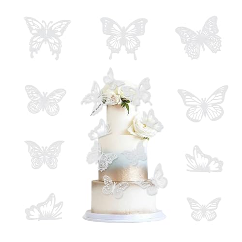Bieiyhe 36 Stück 3D Schmetterling Cupcake Topper Hochzeit Kuchen Deko Schmetterlinge Deko Torte Hohle Tortendeko Geburtstag Mädchen Happy Birthday Kuchendeko Cake Dekoration für Party -Weiß Bieiyhe 36 Stück 3D Schmetterling Cupcake Topper Hochzeit Kuchen Deko Schmetterlinge Deko Torte Hohle Tortendeko Geburtstag Mädchen Happy Birthday Kuchendeko Cake Dekoration für Party -Weiß von Bieiyhe