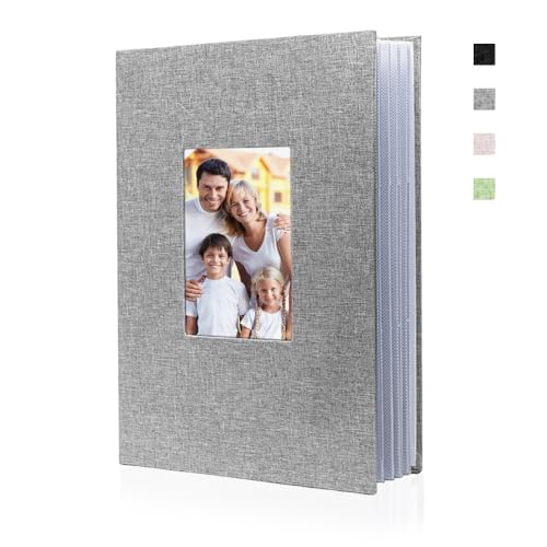 Bieiyhe Fotoalbum 22 x 33 cm, Scrapbook Album, Photo Album Leinen, Hochzeits- und Jahrestagsalbum, Geburtstagsalbum, Fotobuch zum Selbstgestalten, Familien-Fotoalbum Einsteckalbum - Grau Bieiyhe Fotoalbum 22 x 33 cm, Scrapbook Album, Photo Album Leinen, Hochzeits- und Jahrestagsalbum, Geburtstagsalbum, Fotobuch zum Selbstgestalten, Familien-Fotoalbum Einsteckalbum - Grau von Bieiyhe