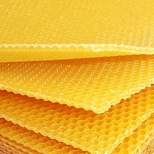 reines Bienenwachs 1Kg Paket – Zertifiziert Made in Germany | 10 Bienenwachsplatten in Verschiedenen Maßen Duft | DIY Bienenwachs-Kerzen selber Machen 1kg Paket (27cm x 42cm min 10stck pro 1kg Paket von Biene